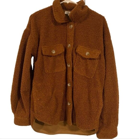 WISHLIST S/M Brown Teddy Bear Jacket - Picture 1 of 4